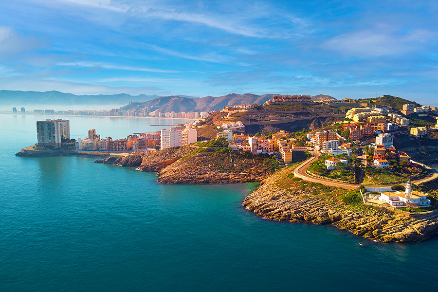 View of Cullera Valencia Spain