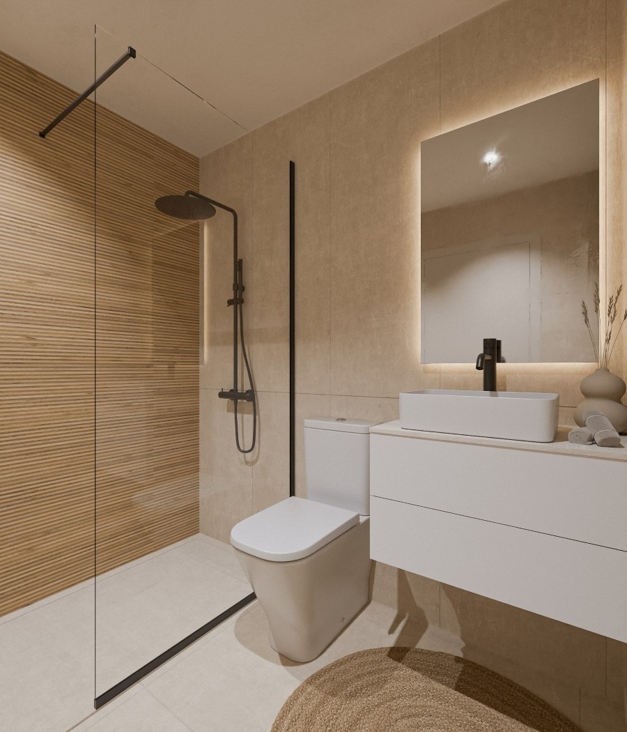 New build 2 bedroom apartment Cullera bathroom 1