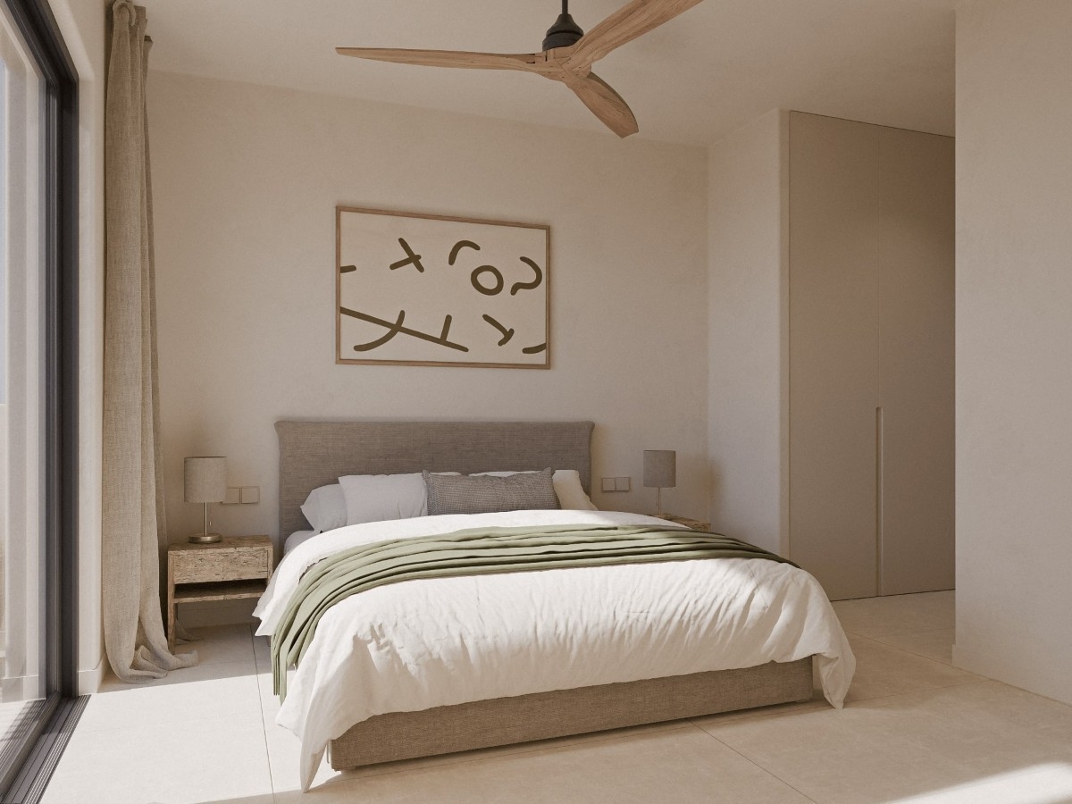 New build 2 bedroom apartment Cullera master bedroom