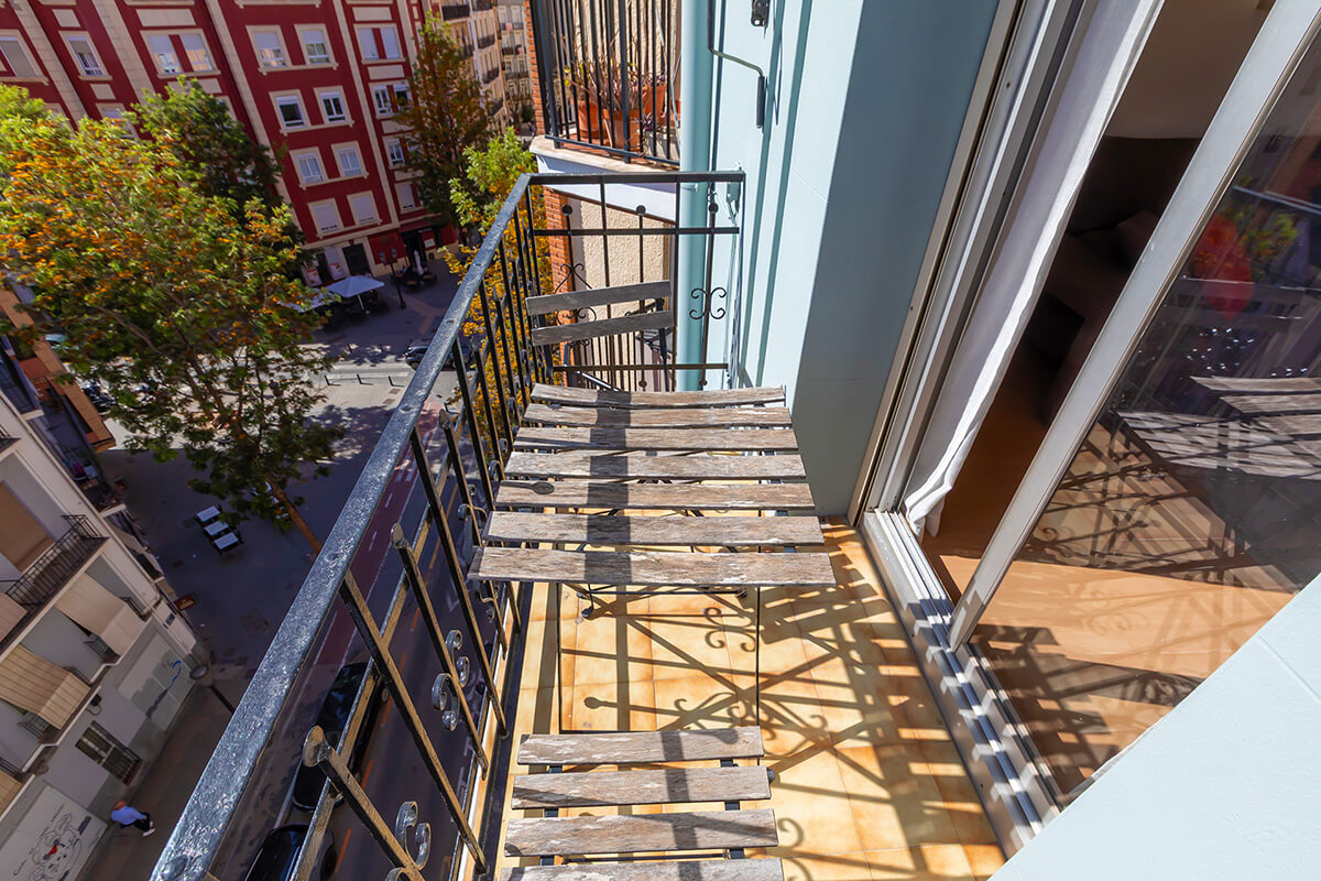 Apartment for sale Ruzafa Valencia - balcony