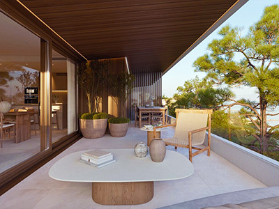 Terrace at apartment Benicassim