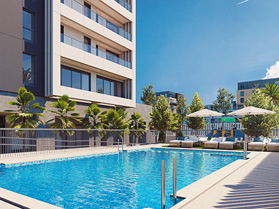 Apartment with pool for sale in Valencia city