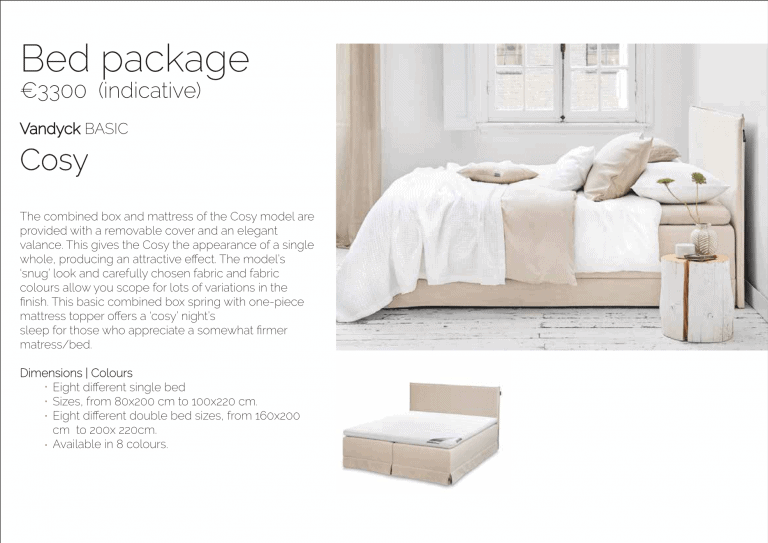 Bed package 'Sueños'